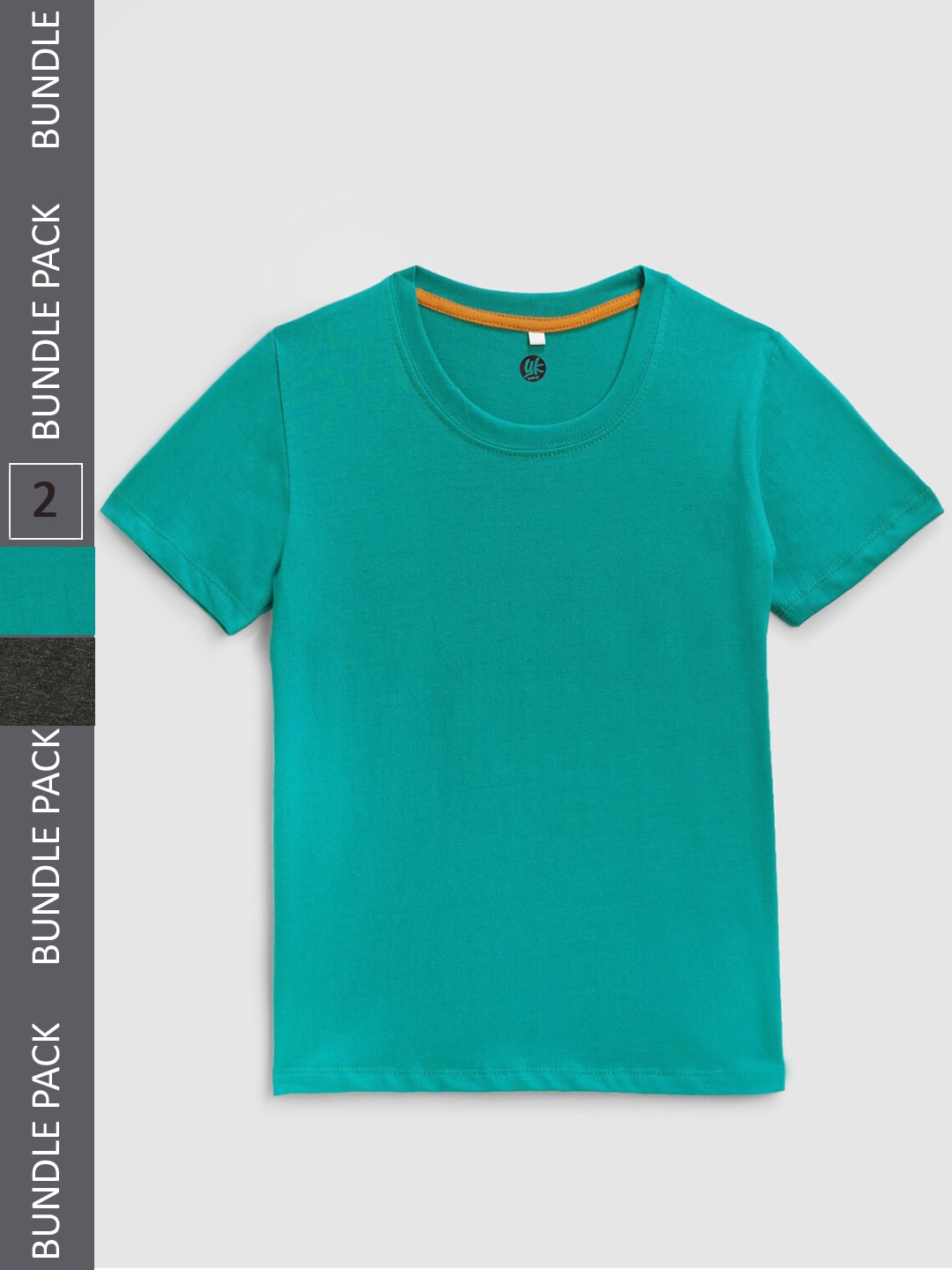 

HERE&NOW Boys Teal & Black Pack of 2 Cotton T-shirt