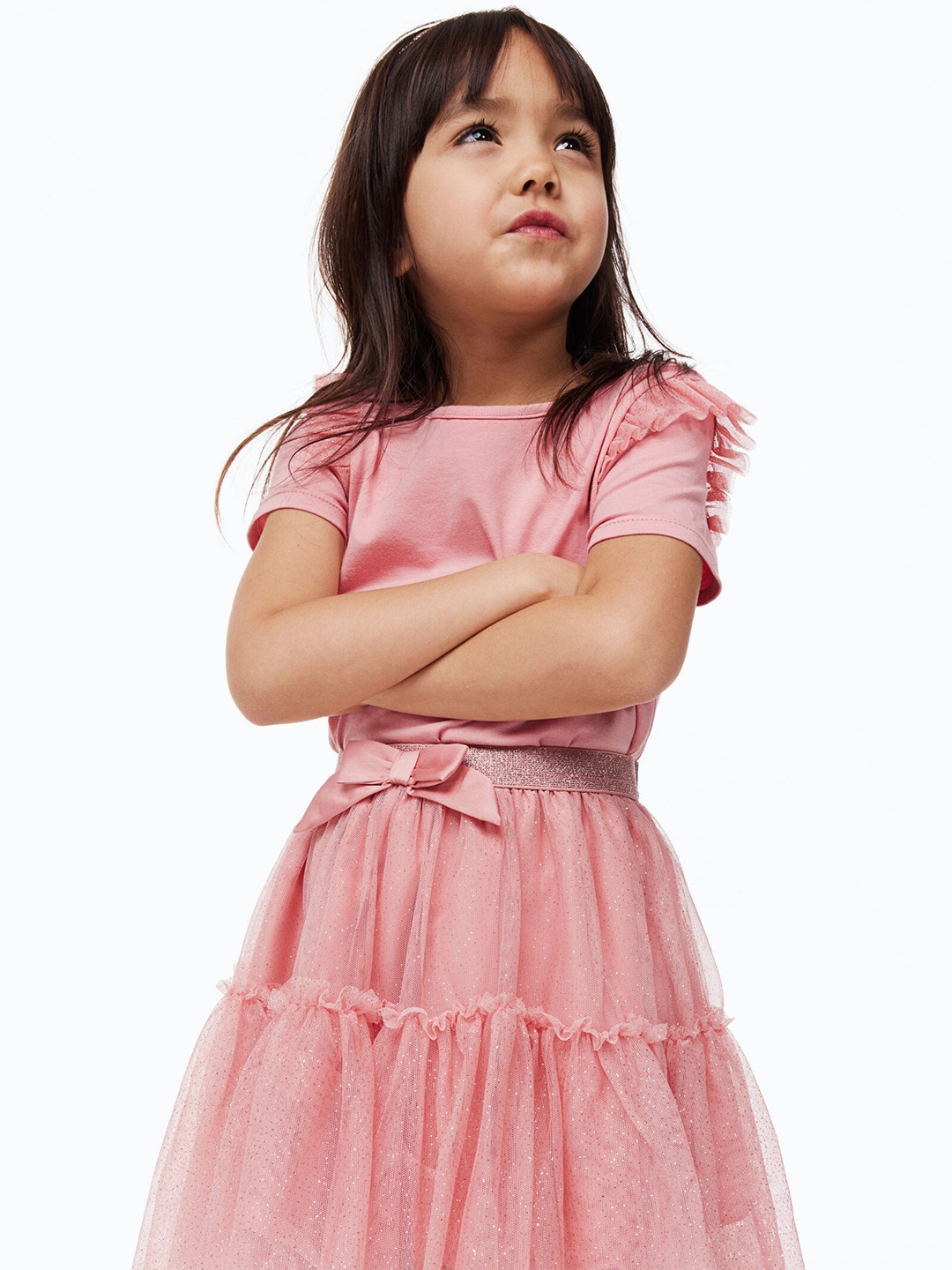 

H&M Girls Pink Top with Skirt