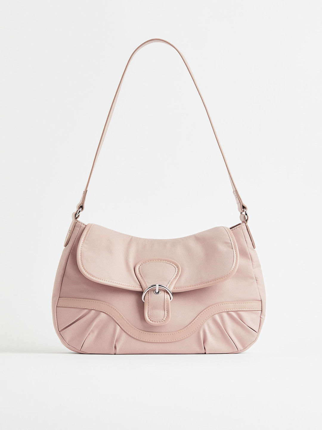 

H&M Embellished Small Twill Shoulder Bag Handbags, Beige