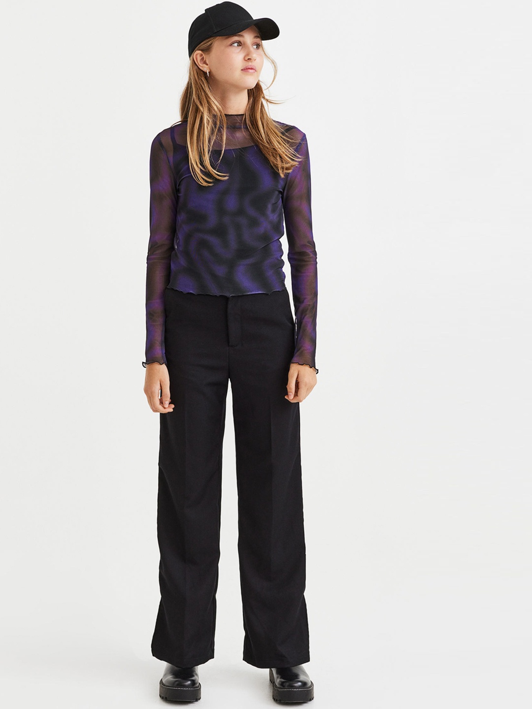 

H&M Girls Black Tailored Trousers