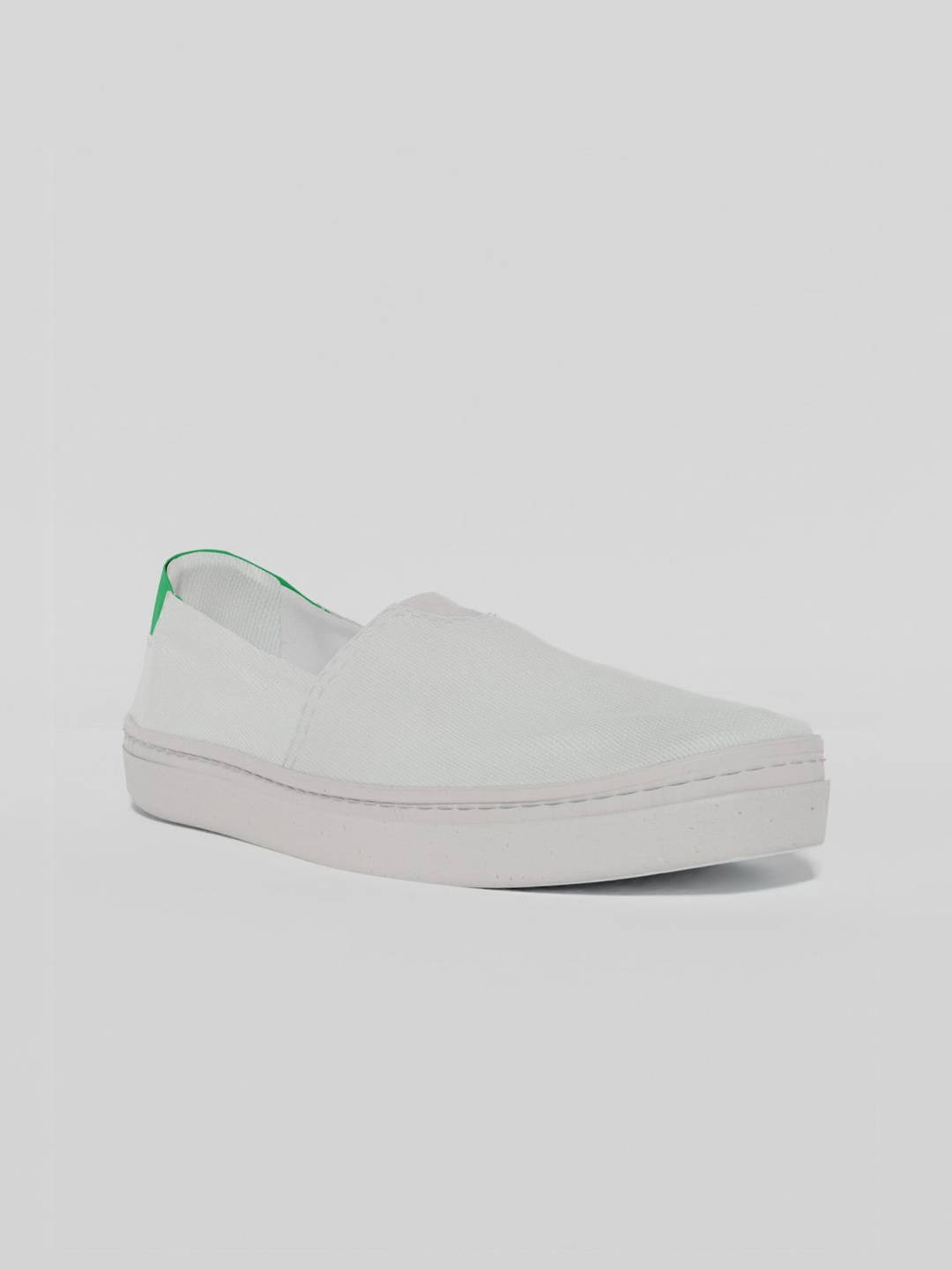 

LOKAIT The Sneakers Company Women White Slip-On Sneakers