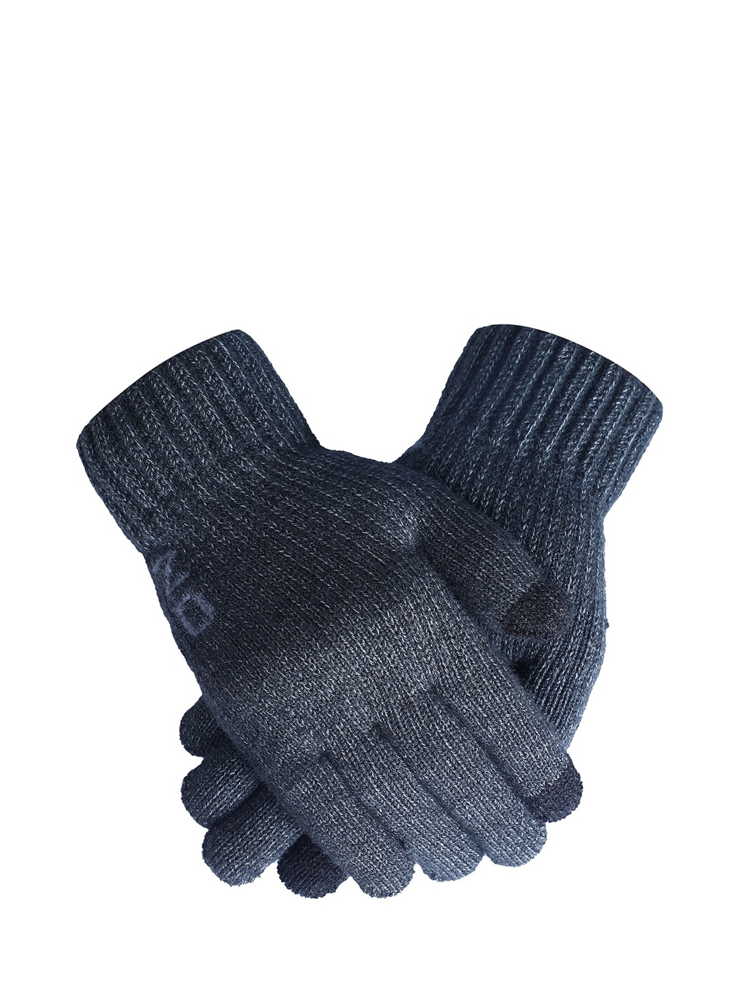 

LOOM LEGACY Men Black Acrylic Wool Gloves