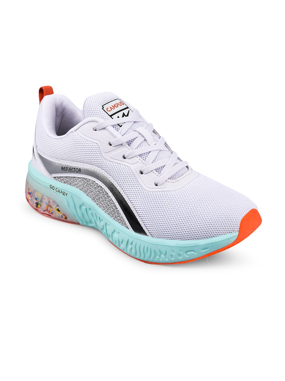 

Campus Men White Mesh Running Shoes