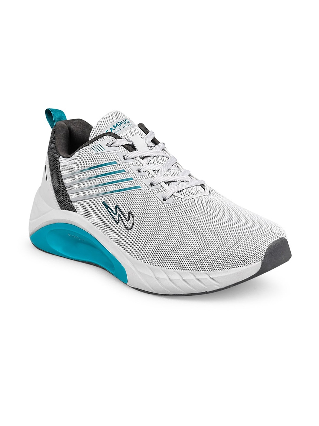 

Campus Men Grey Mesh Running Shoes