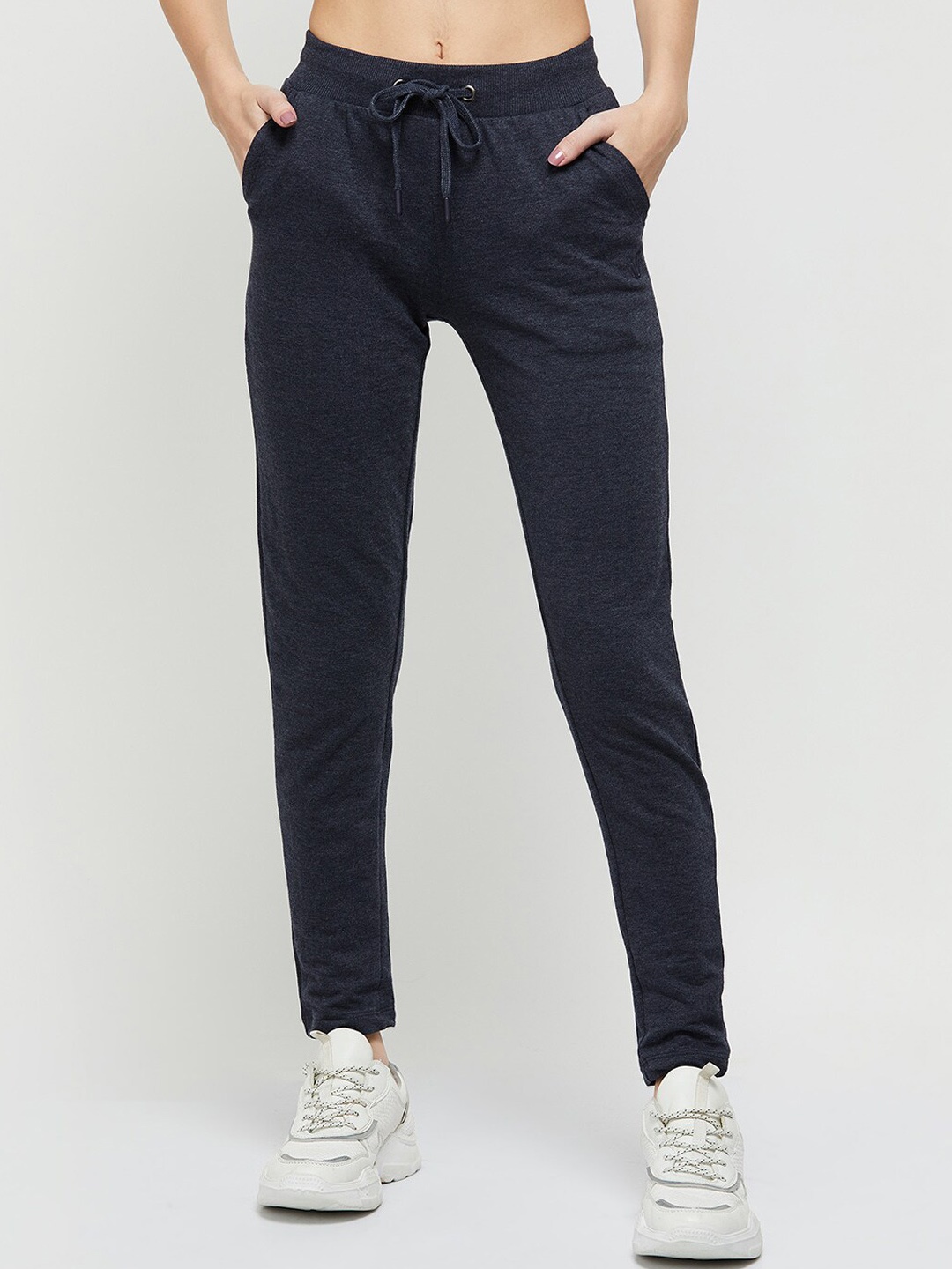 

max Women Navy Blue Track Pants