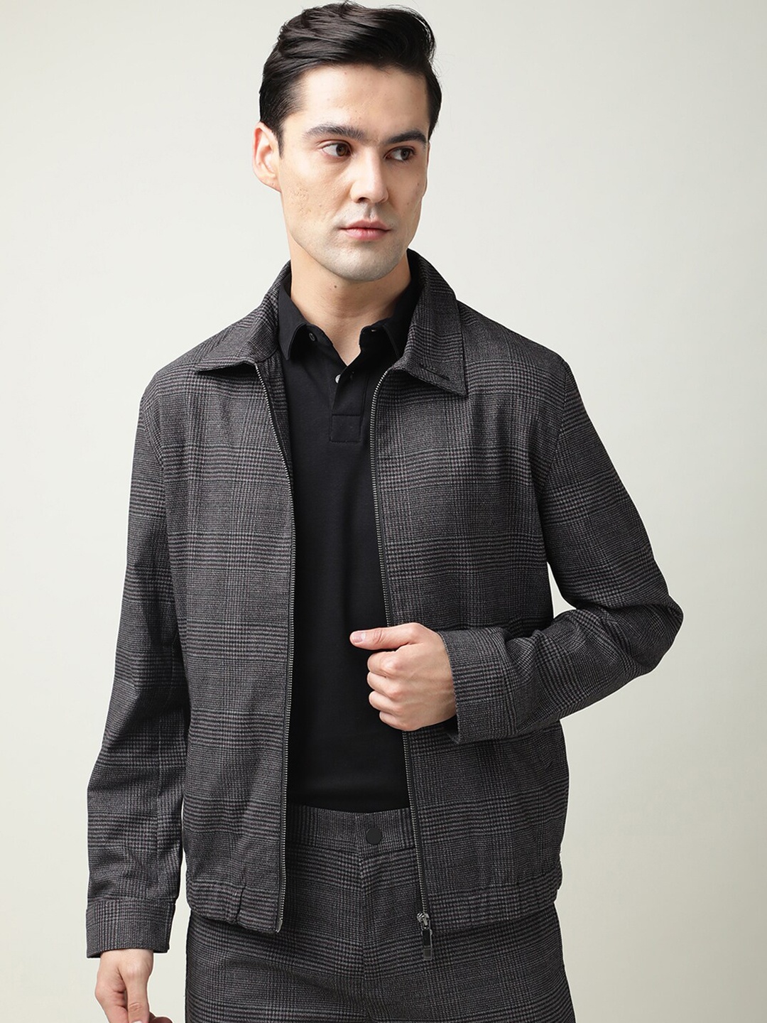 

RARE RABBIT Men Pacter Slim Fit Jacket, Grey