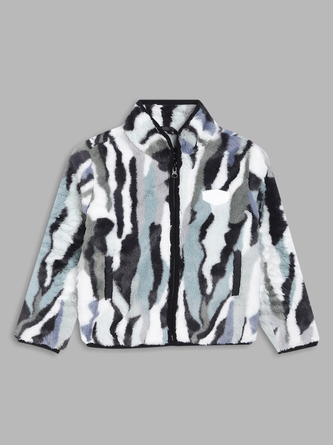 

Blue Giraffe Boys Blue White Tailored Jacket