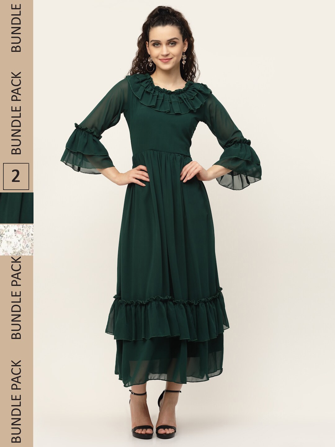 

MISS AYSE Pack of 2 Maxi Dress, Green
