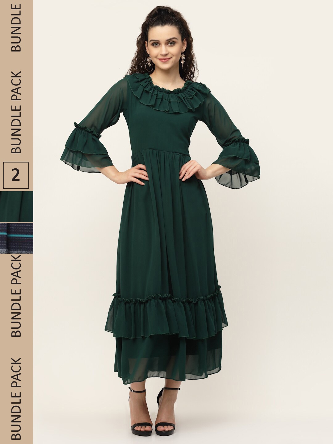 

MISS AYSE Pack of 2 Maxi Dress, Green