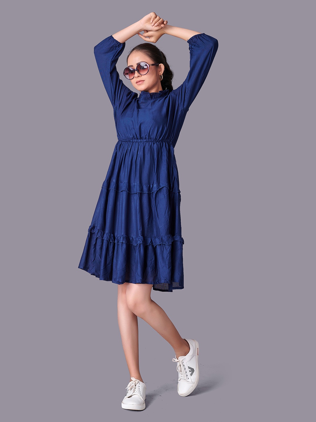 

Fashion FRICKS Navy Blue Dress