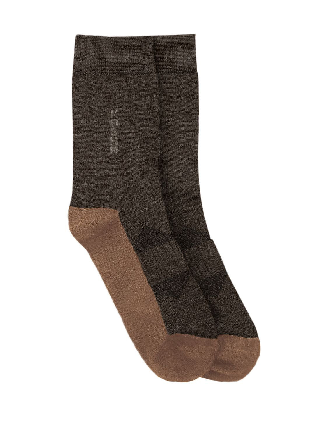 

Kosha Men Brown & Beige Merino Wool Regular Length Warm Technical Socks