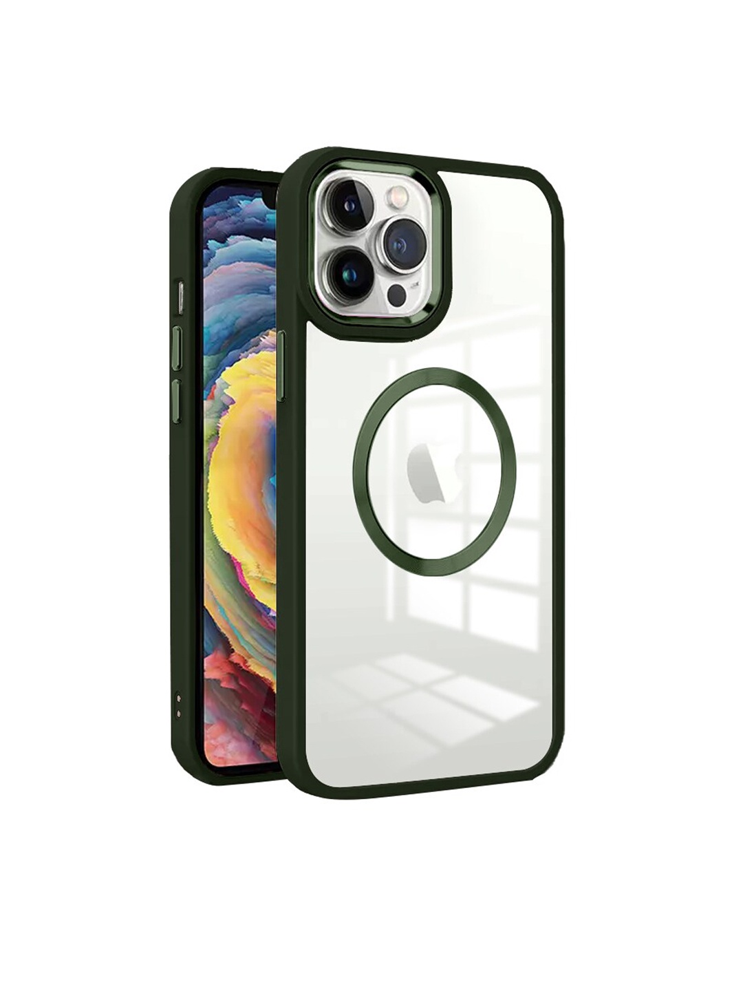 

Karwan Green iPhone 12 Pro Metal Lens Phone Back Cover