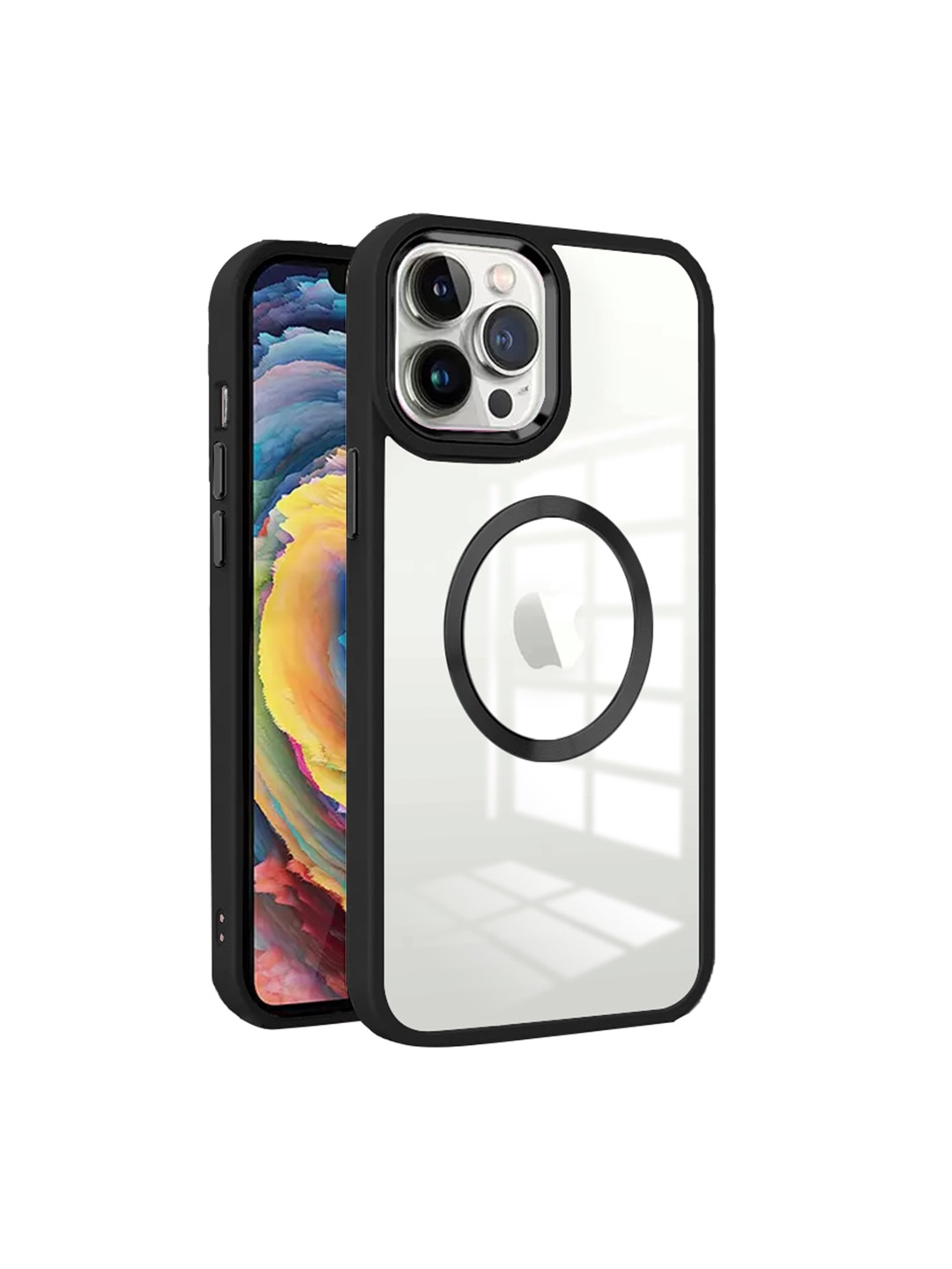 

Karwan Transparent & Black iPhone 11 Pro Phone Covers With Metal Lens