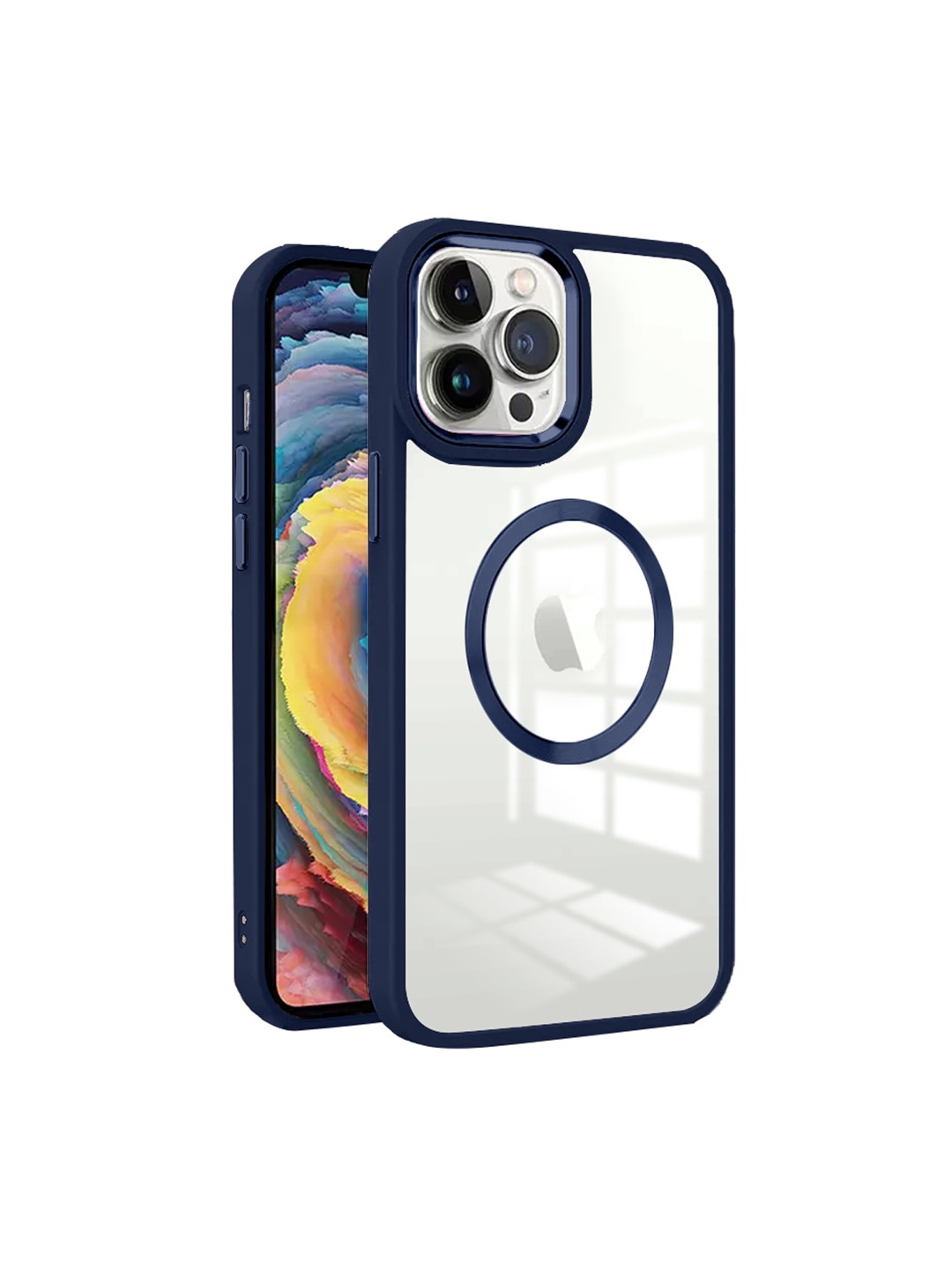 

Karwan Transparent & Blue iPhone 11 Pro Phone Covers With Metal Lens