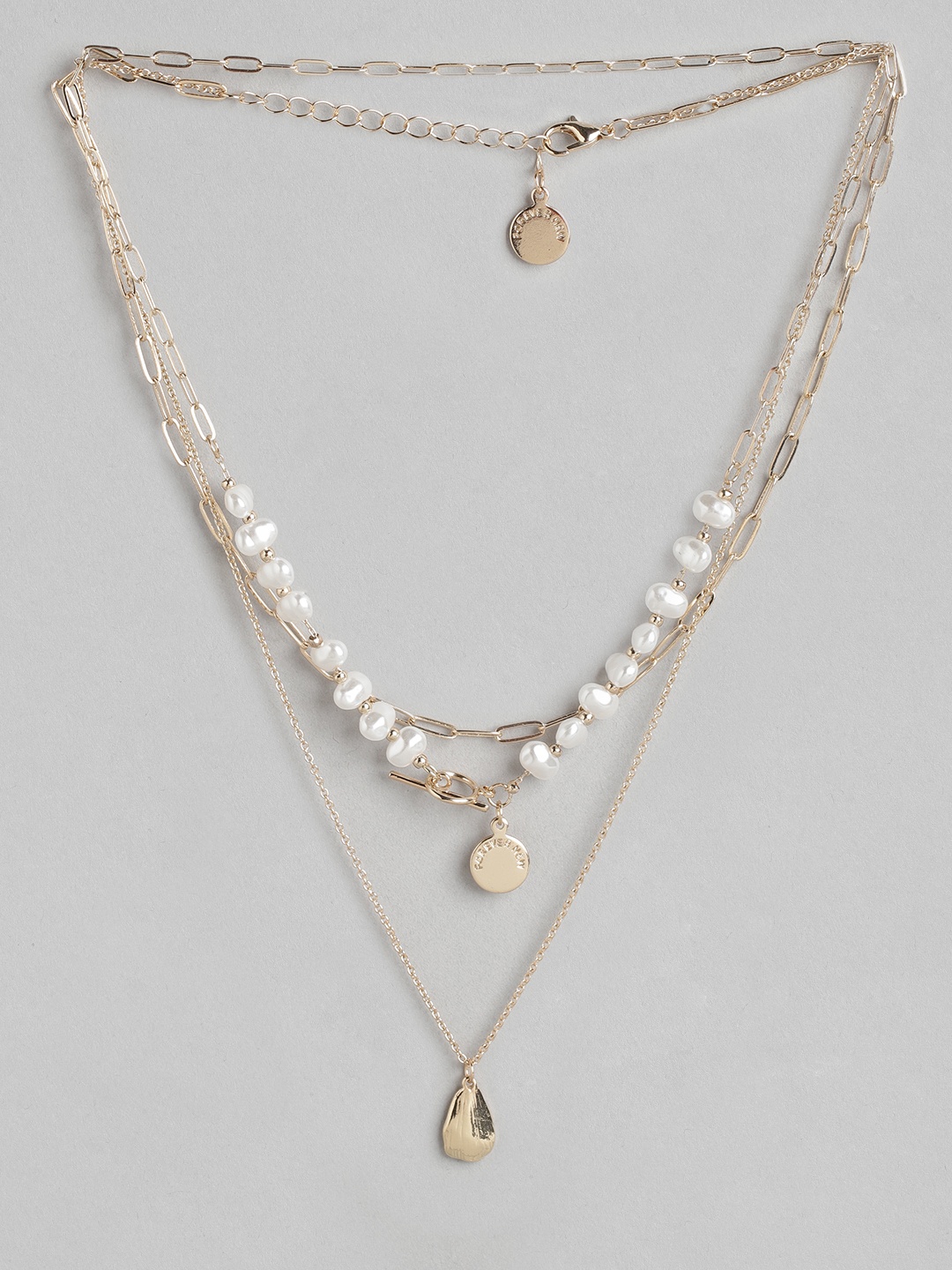 

Forever New Gold-Plated Pearl Layered Necklace