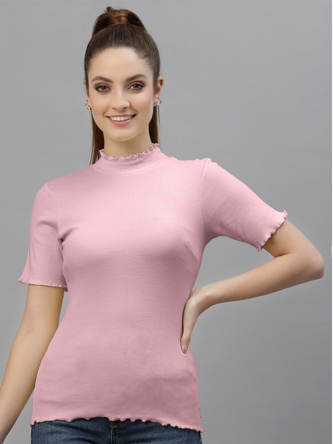 

Friskers Pink Casual Top