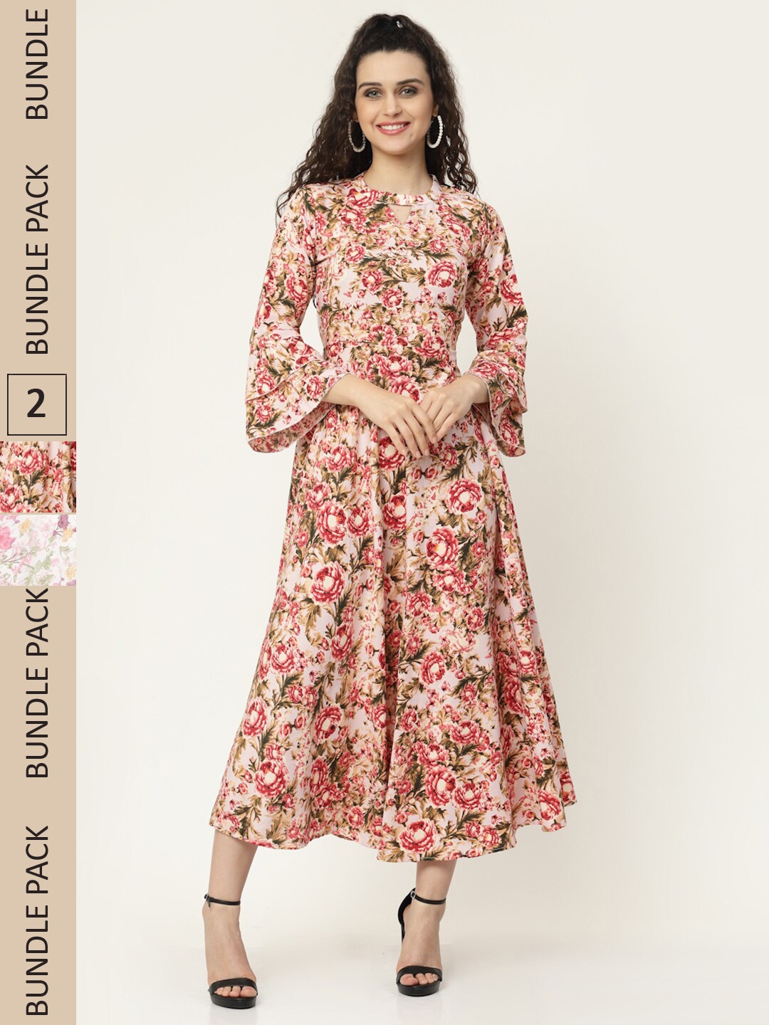 

MISS AYSE Multicoloured Floral Midi Dress, Multi