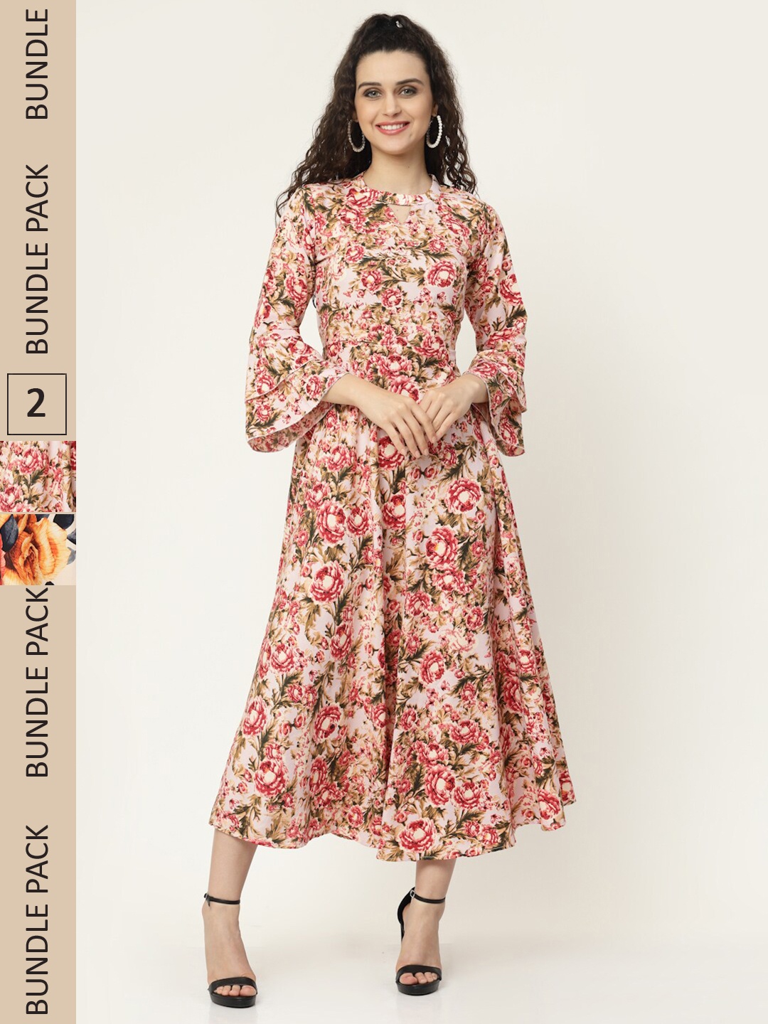 

MISS AYSE Multicoloured Floral Midi Dress, Multi