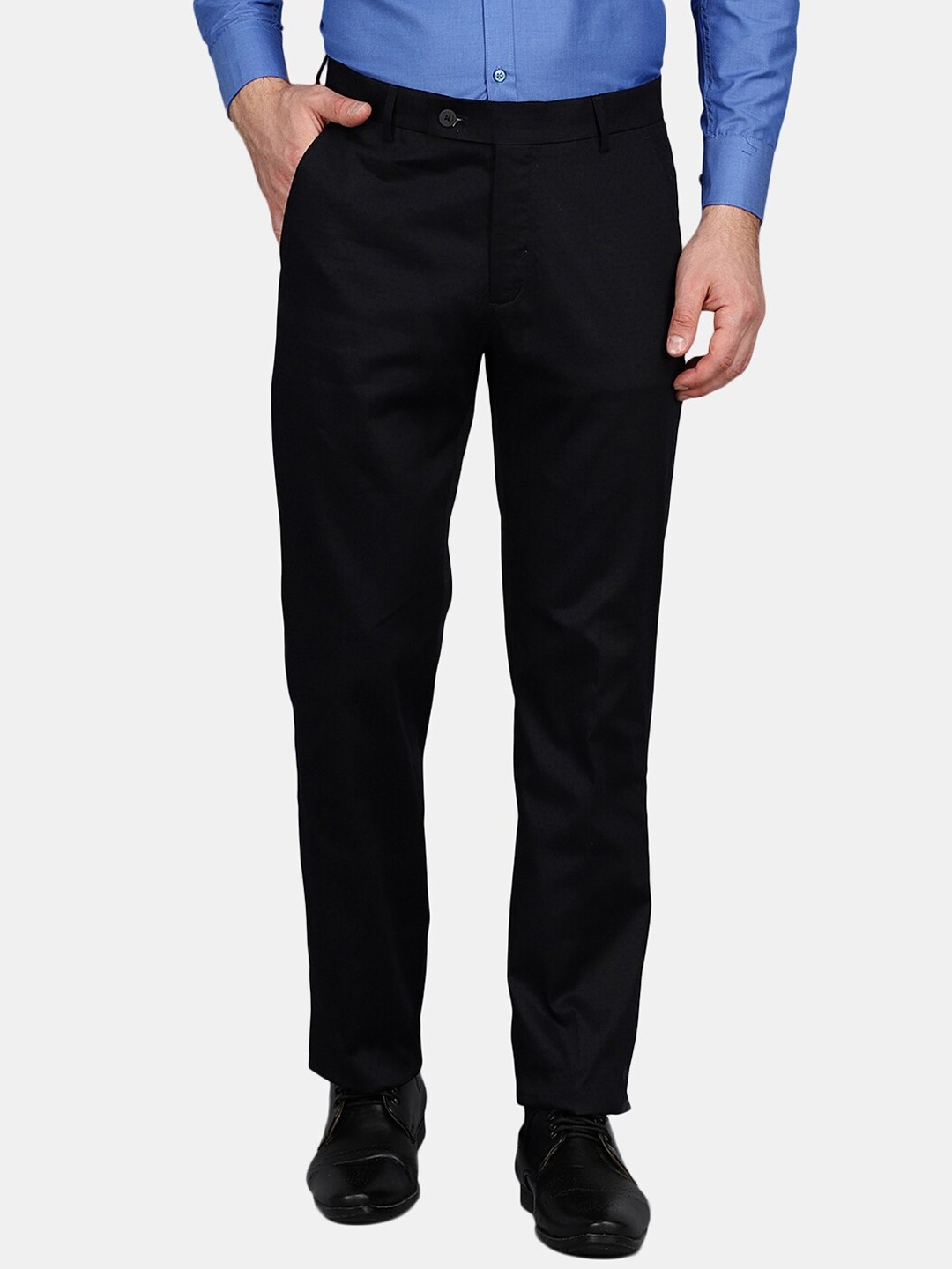 

V-Mart Men Black Classic Slim Fit Formal Trouser