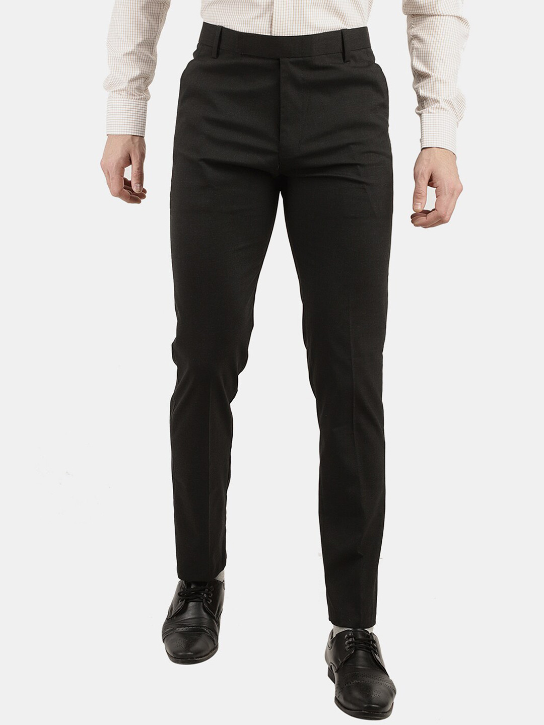 

V-Mart Men Grey Classic Slim Fit Cotton Trouser