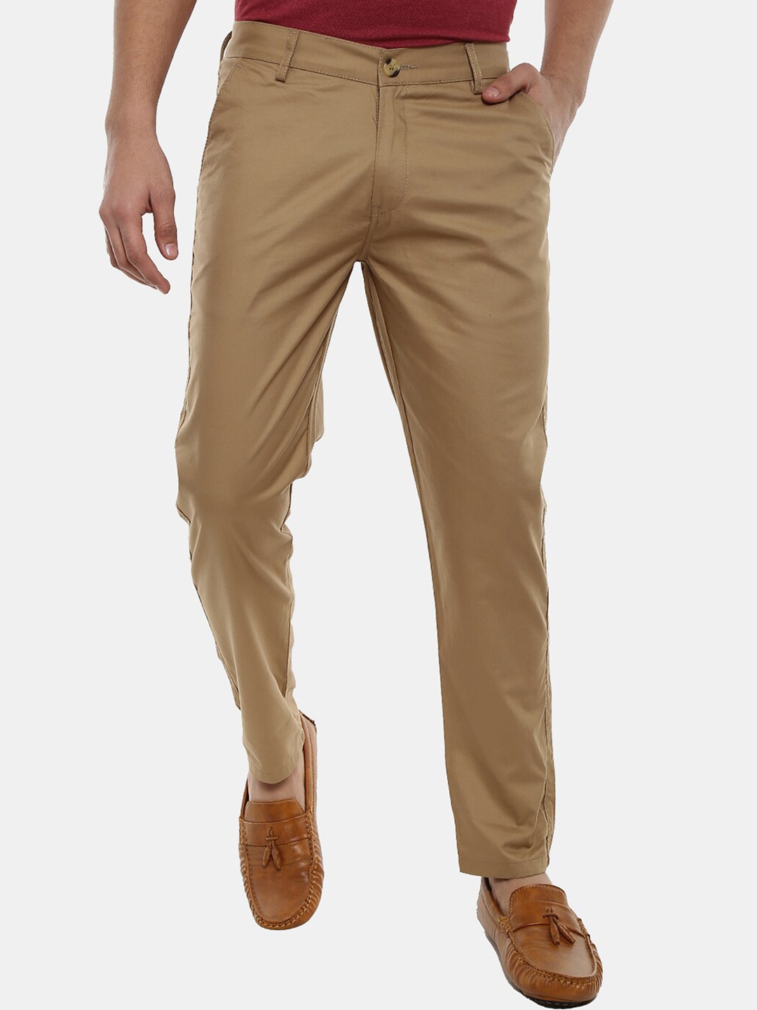 

V-Mart Men Khaki Classic Cotton Chinos Trouser