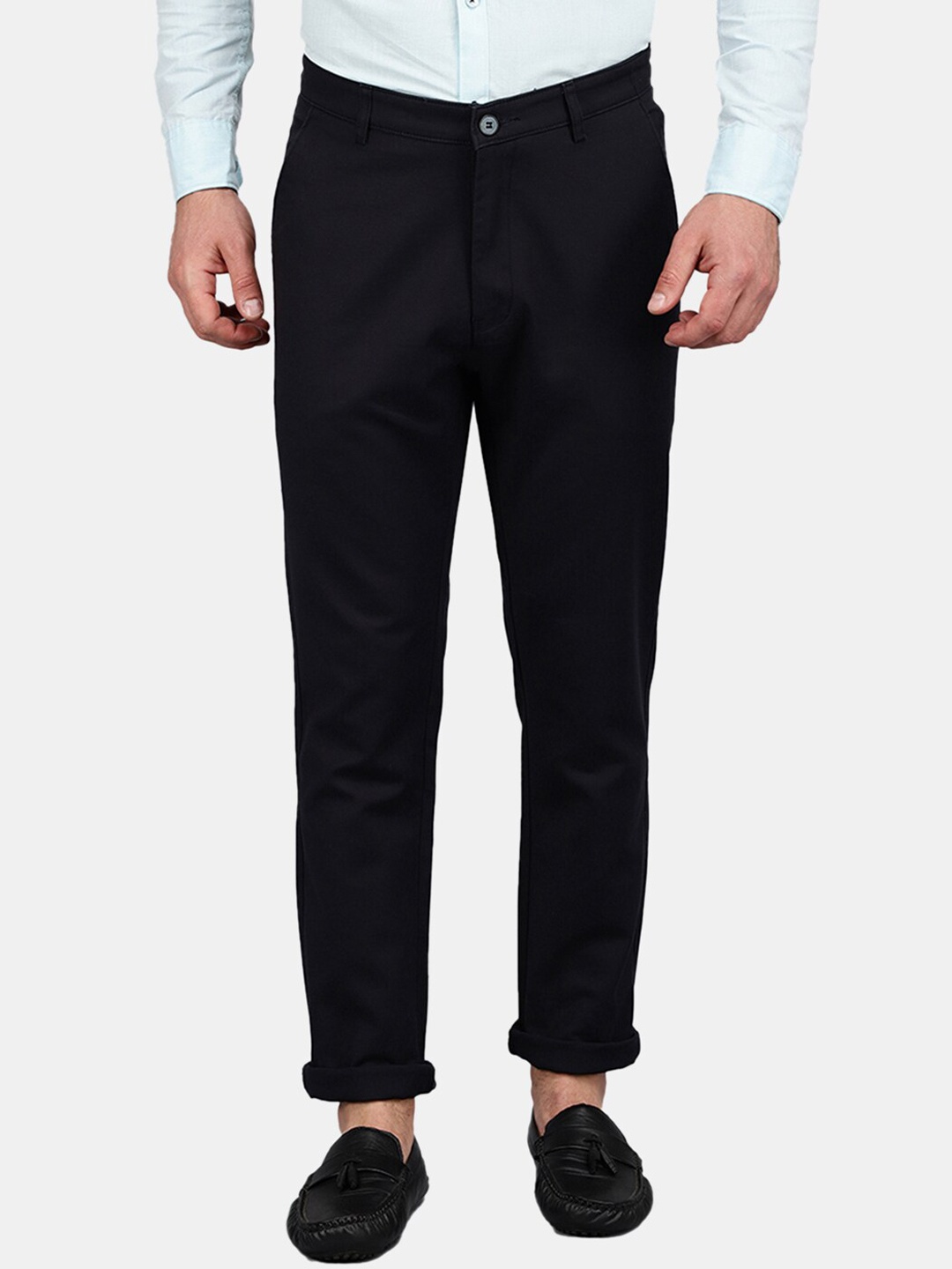 

V-Mart Men Grey Classic Slim Fit Trousers