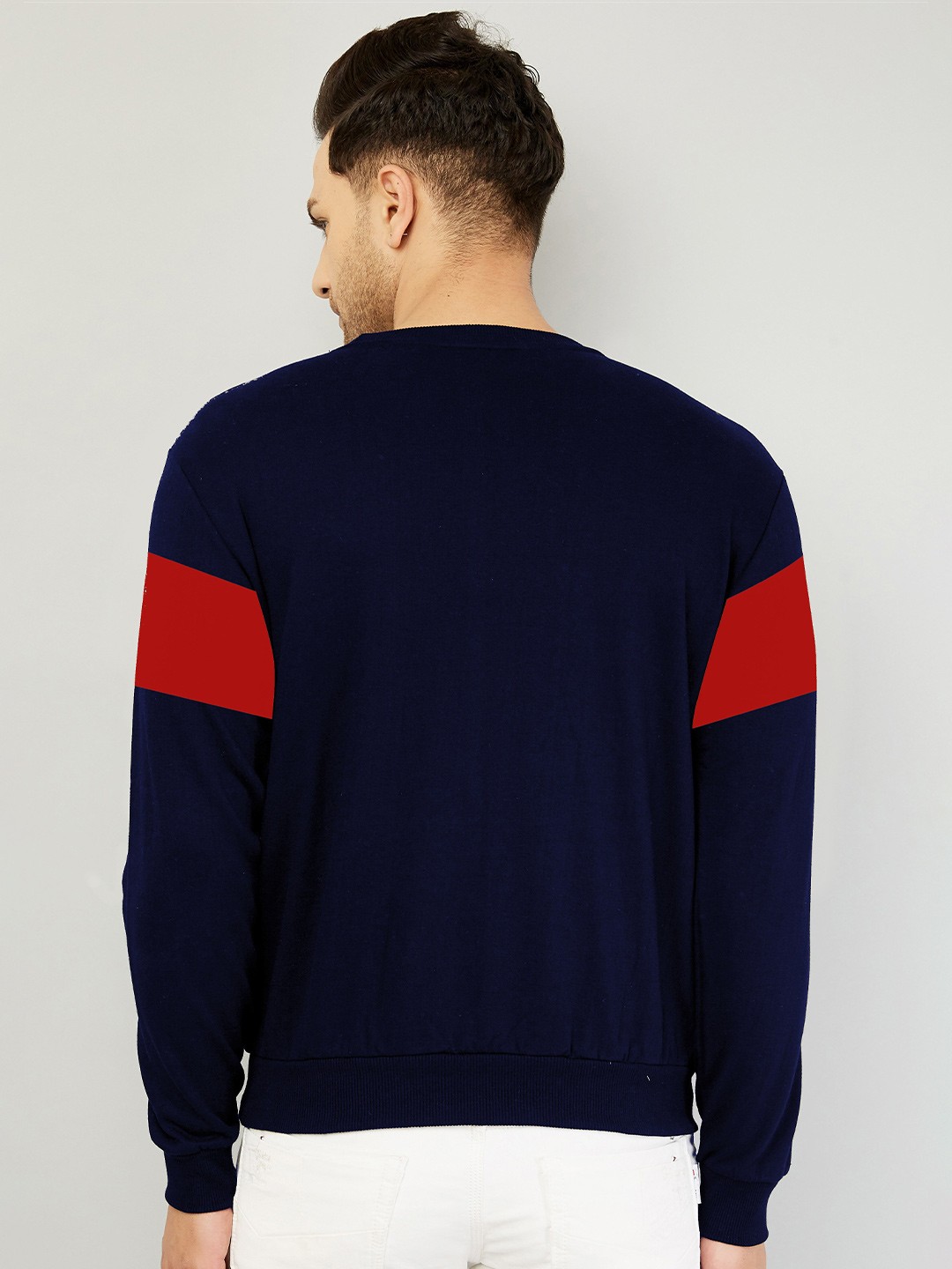 

GESPO Men Blue Checked Sweatshirt