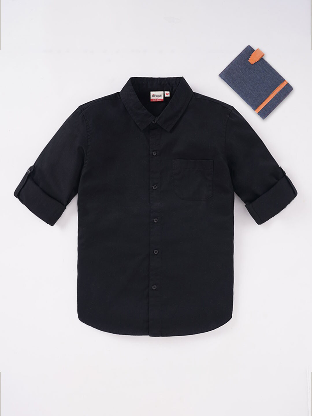 

edheads Boys Black Cotton Casual Shirt