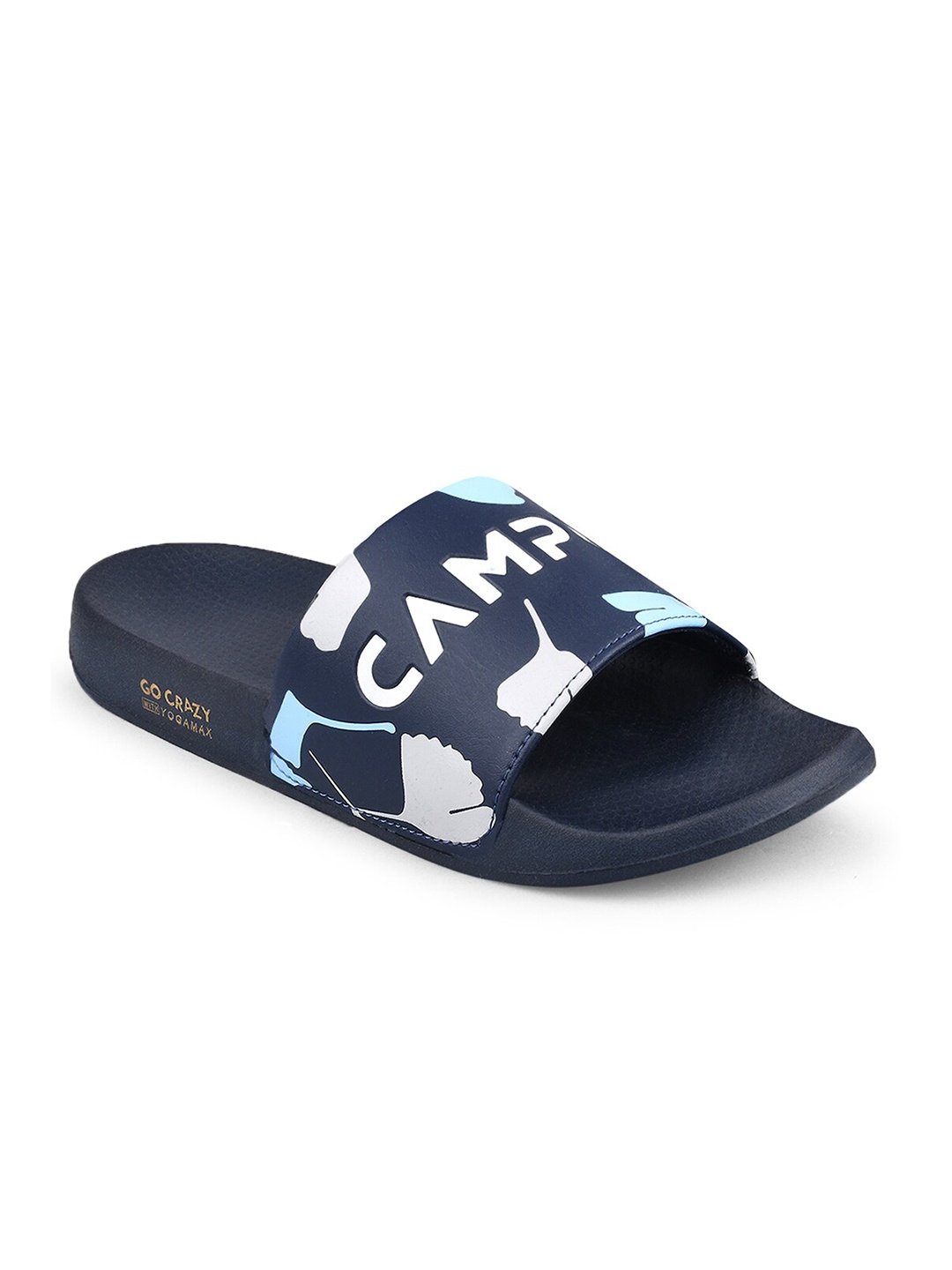 

Campus Men Navy Blue & White Printed Sliders