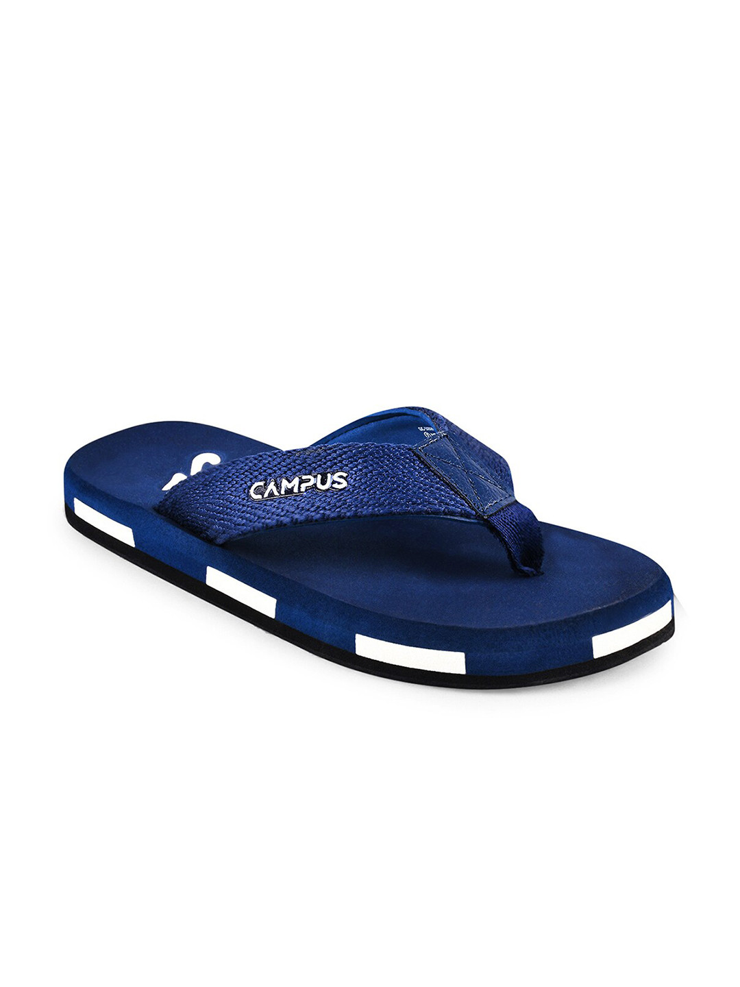 

Campus Men Navy Blue & White Thong Flip-Flops