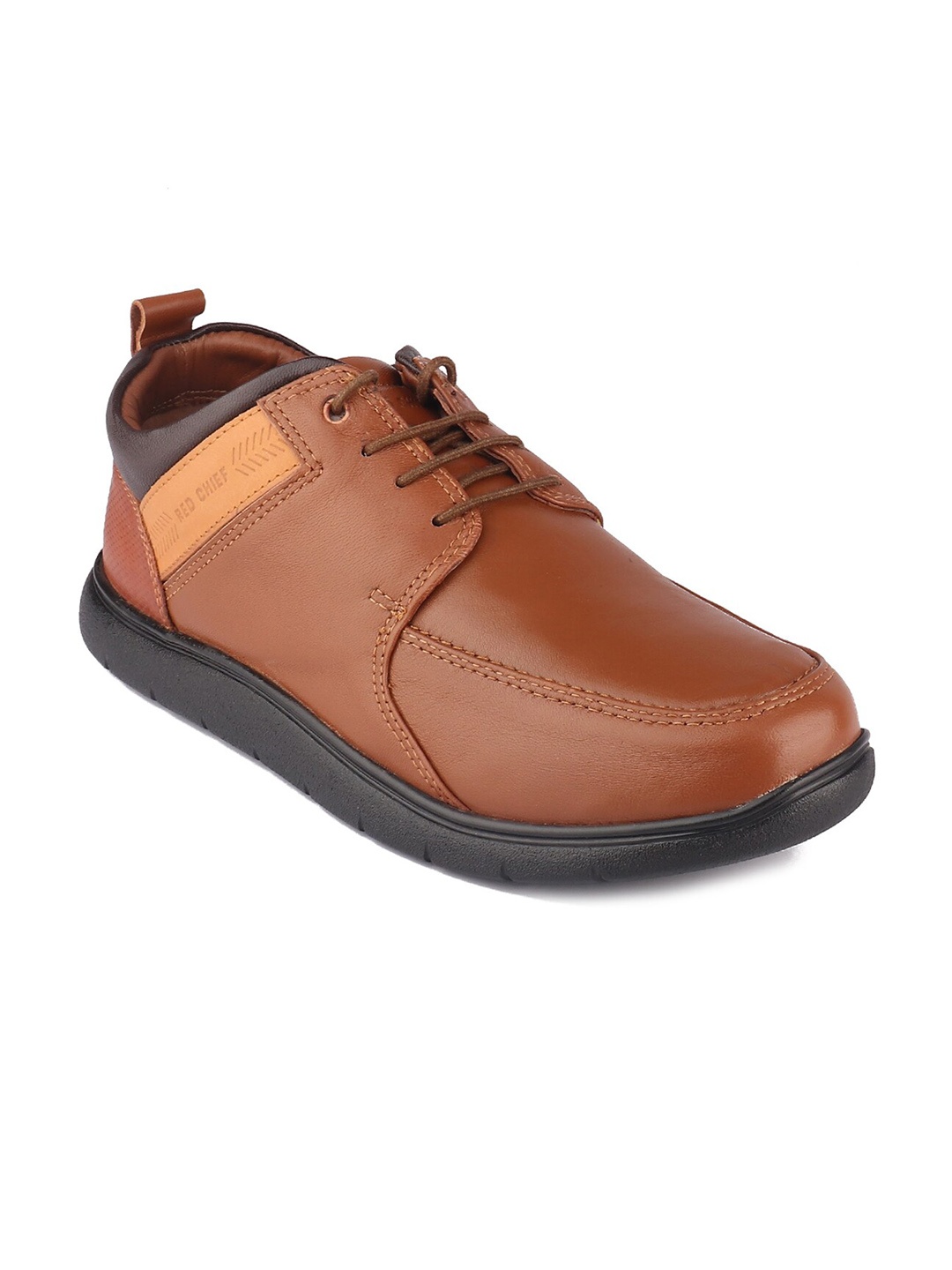 

Red Chief Men Brown Solid Formal Shoes