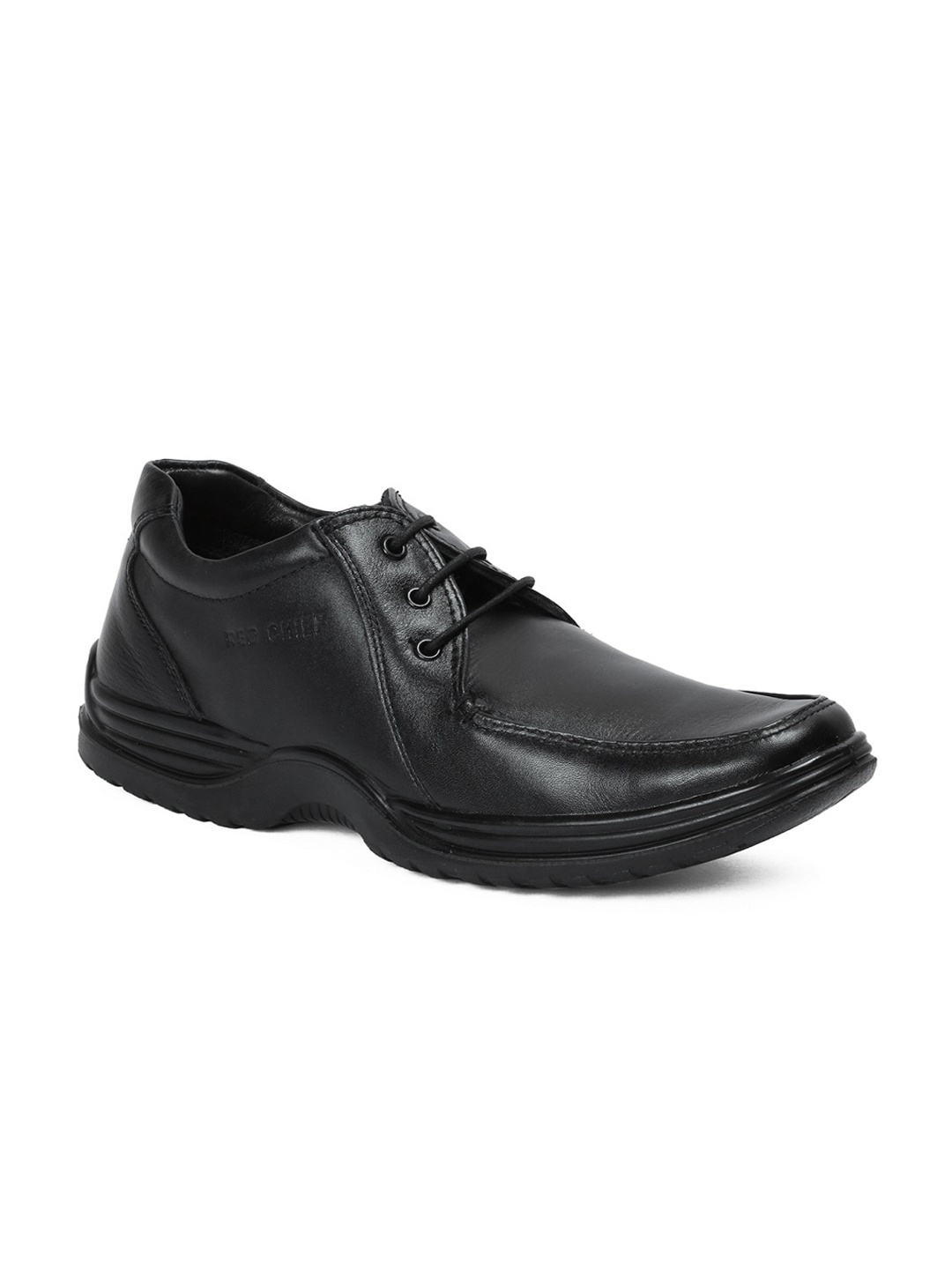 

Red Chief Men Black Leather Formal Shoes