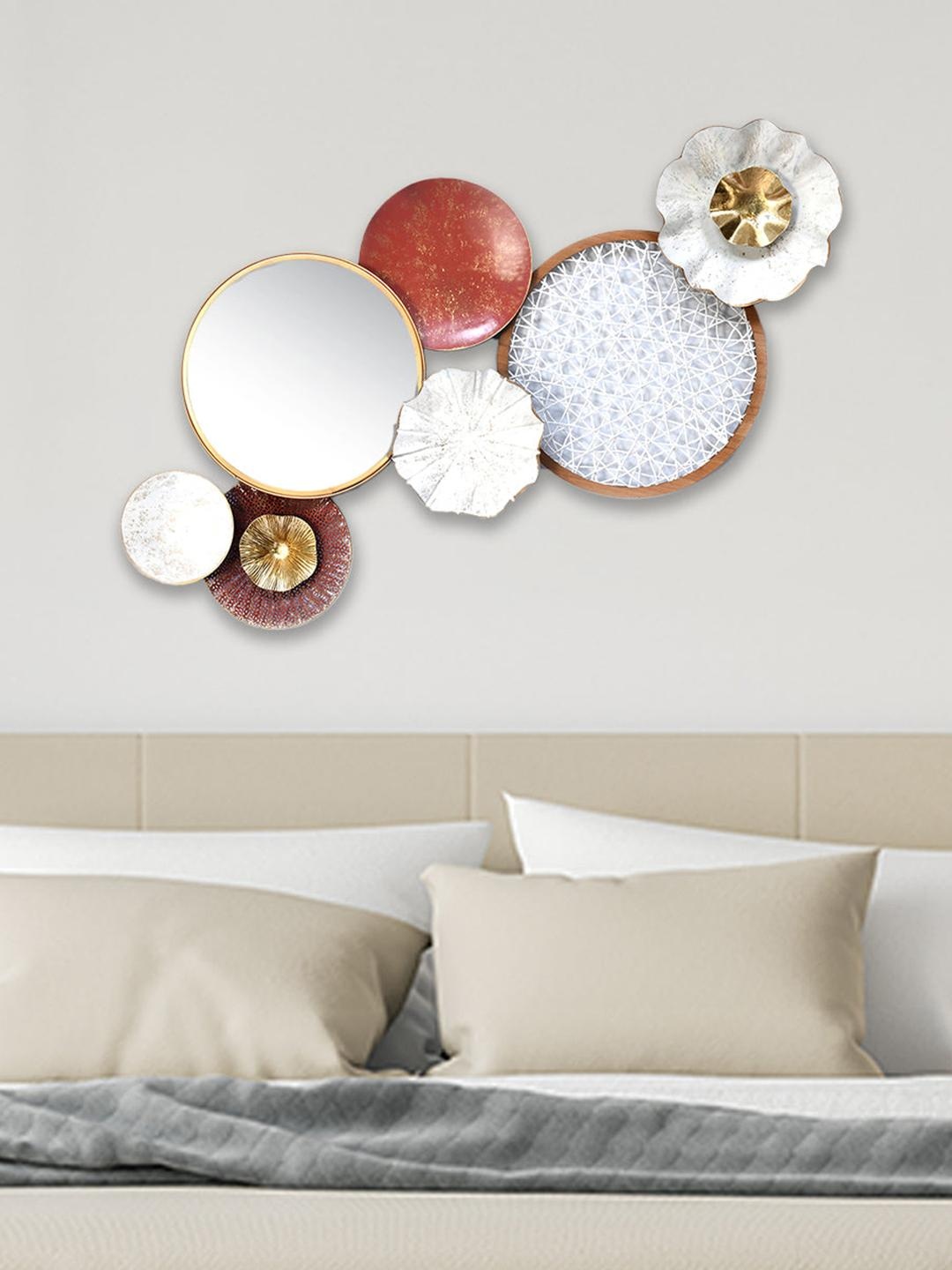 

Athome by Nilkamal Metallica Rust & White Odyssey Wall Decor