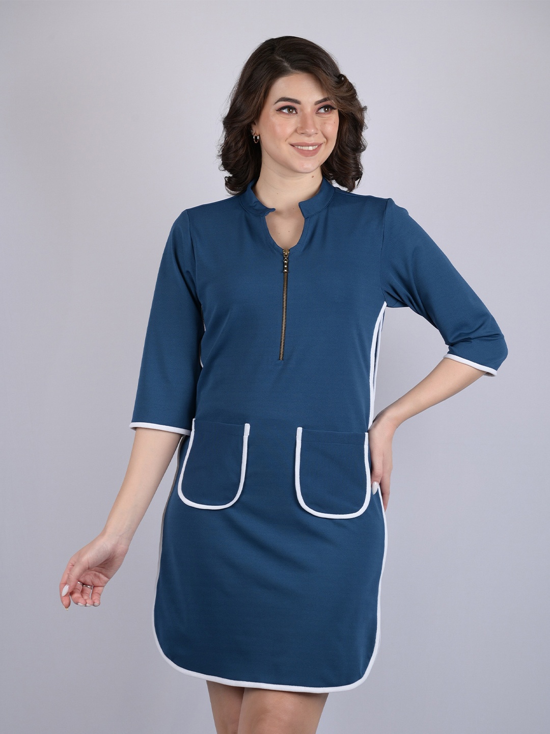 

OWO THE LABEL Sheath Mini Dress, Turquoise blue