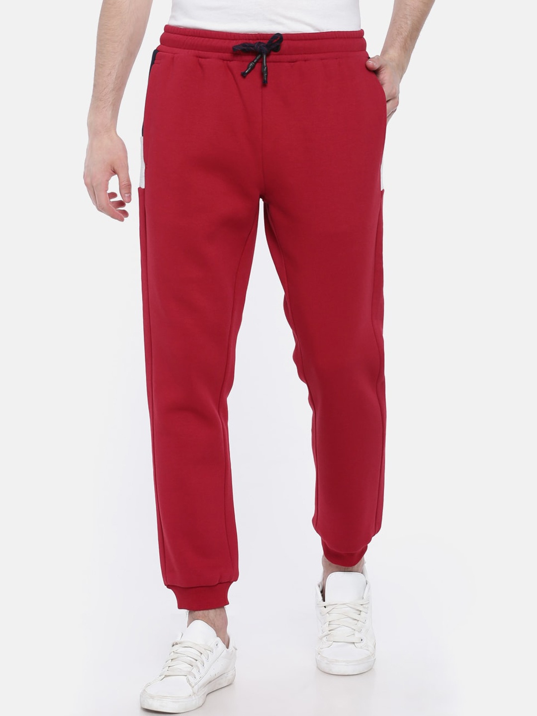 

t-base Men Red Cotton Joggers
