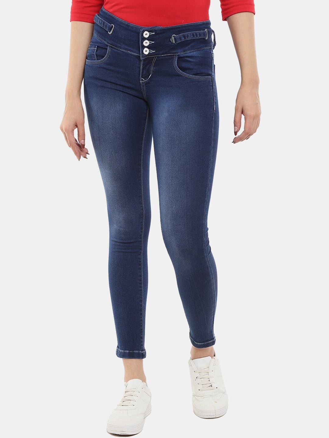 

V-Mart Women Blue Classic Light Fade Jeans