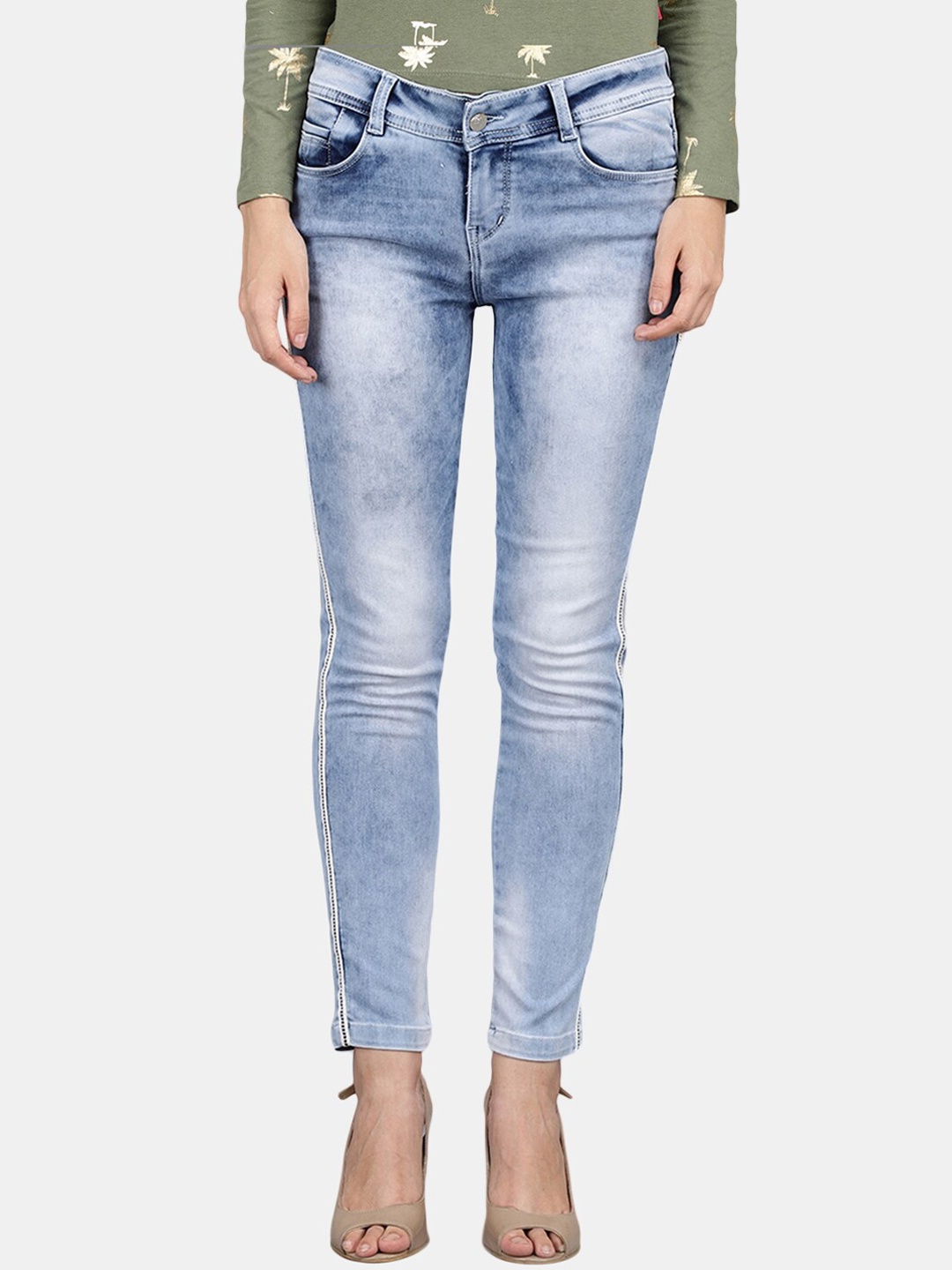 

V-Mart Women Blue Classic Heavy Fade Jeans