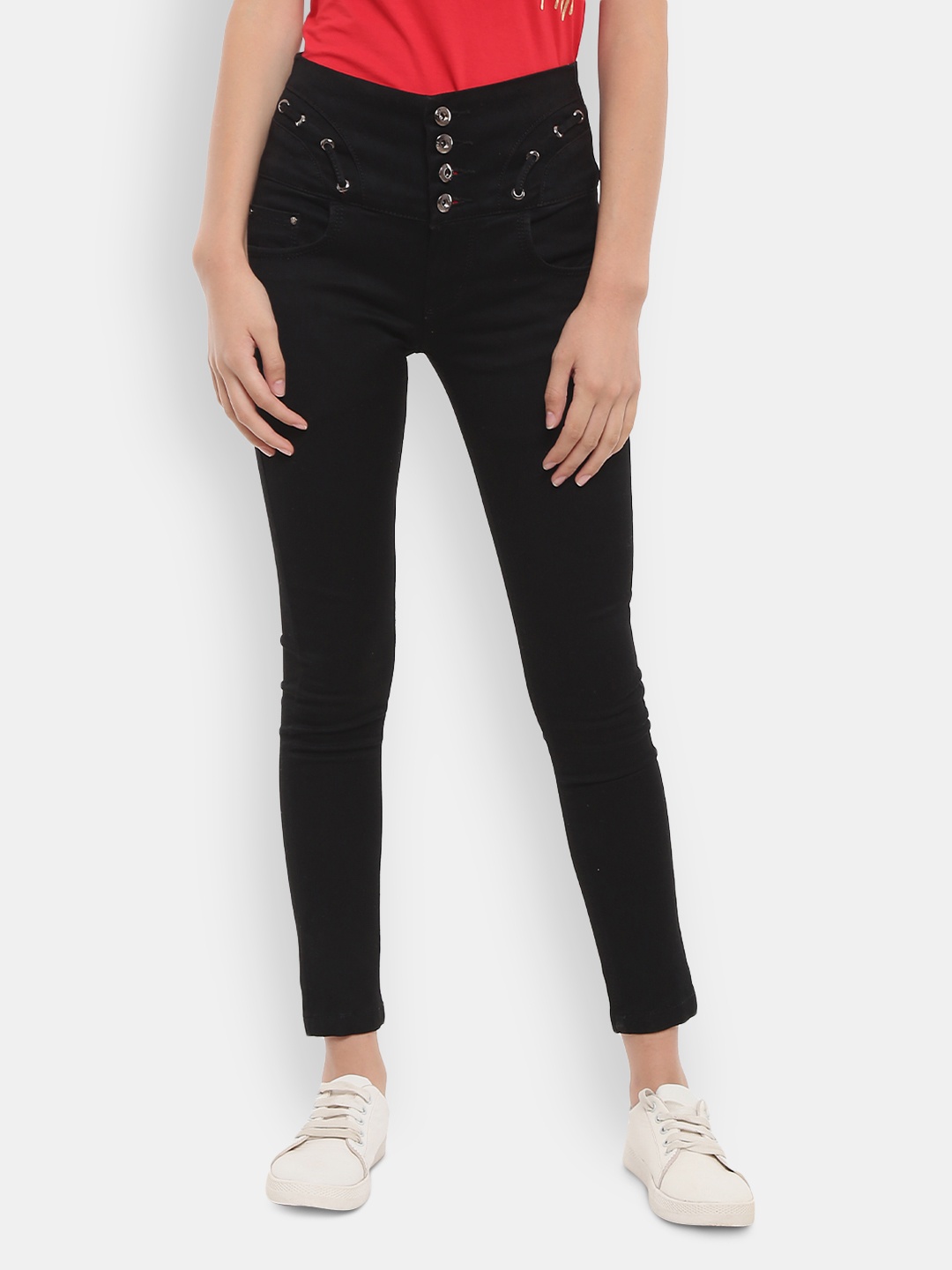 

V-Mart Women Black Classic Cotton Jeans