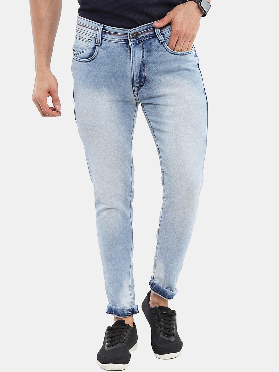 

V-Mart Men Blue Classic Heavy Fade Cotton Jeans