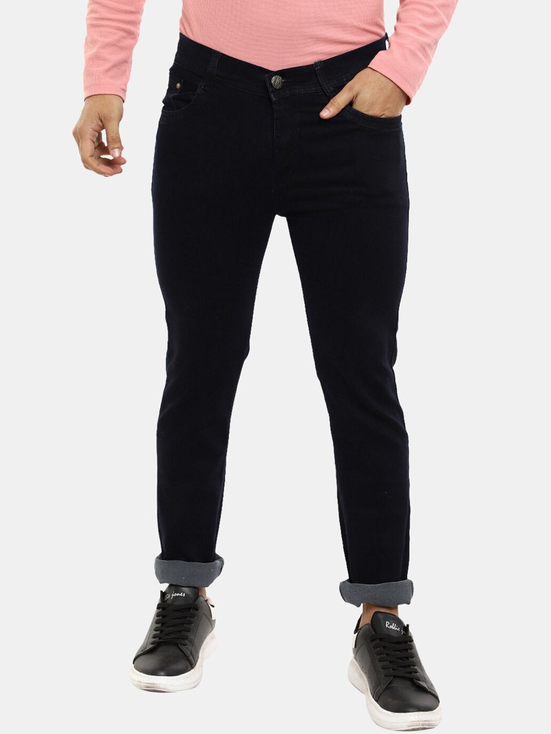 

V-Mart Men Black Classic Cotton Jeans