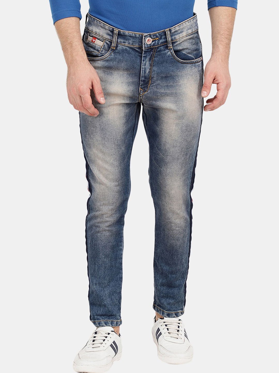 

V-Mart Men Blue Classic Heavy Fade Cotton Jeans