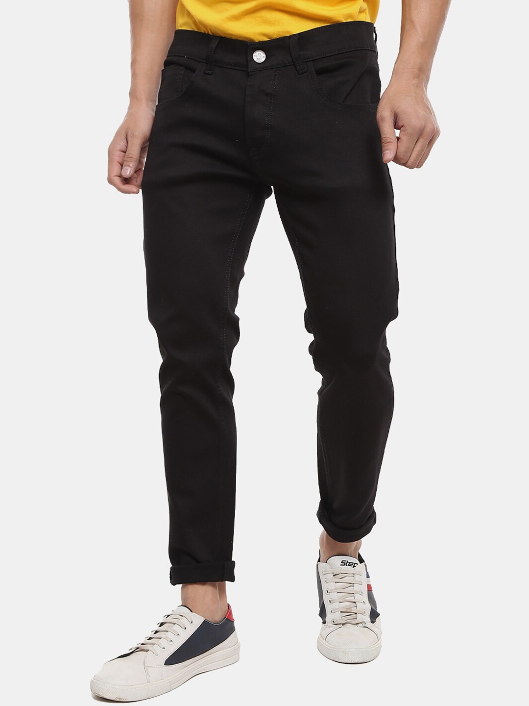 

V-Mart Men Black Classic Cotton Jeans