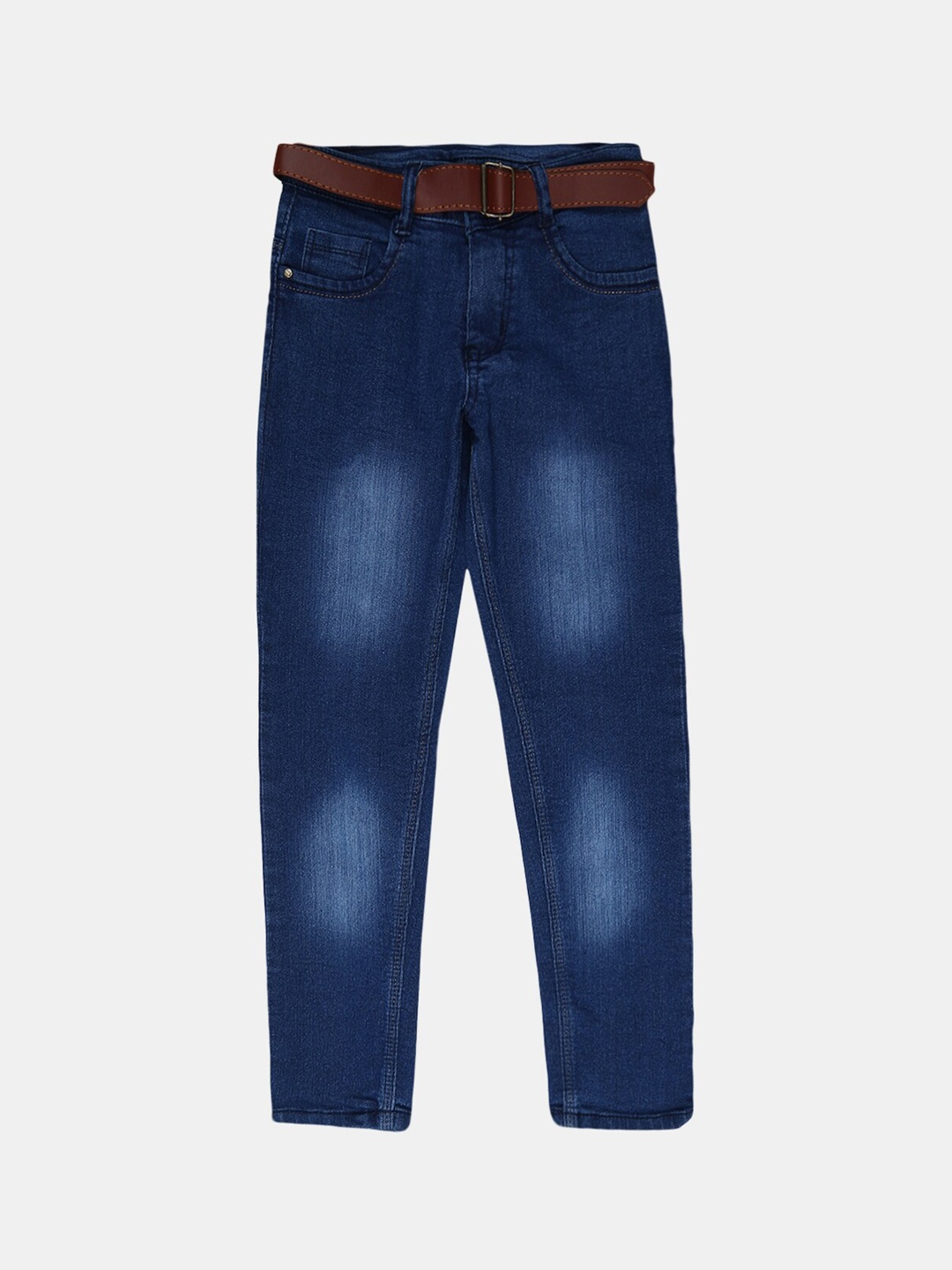 

V-Mart Boys Classic Light Fade Cotton Jeans, Blue