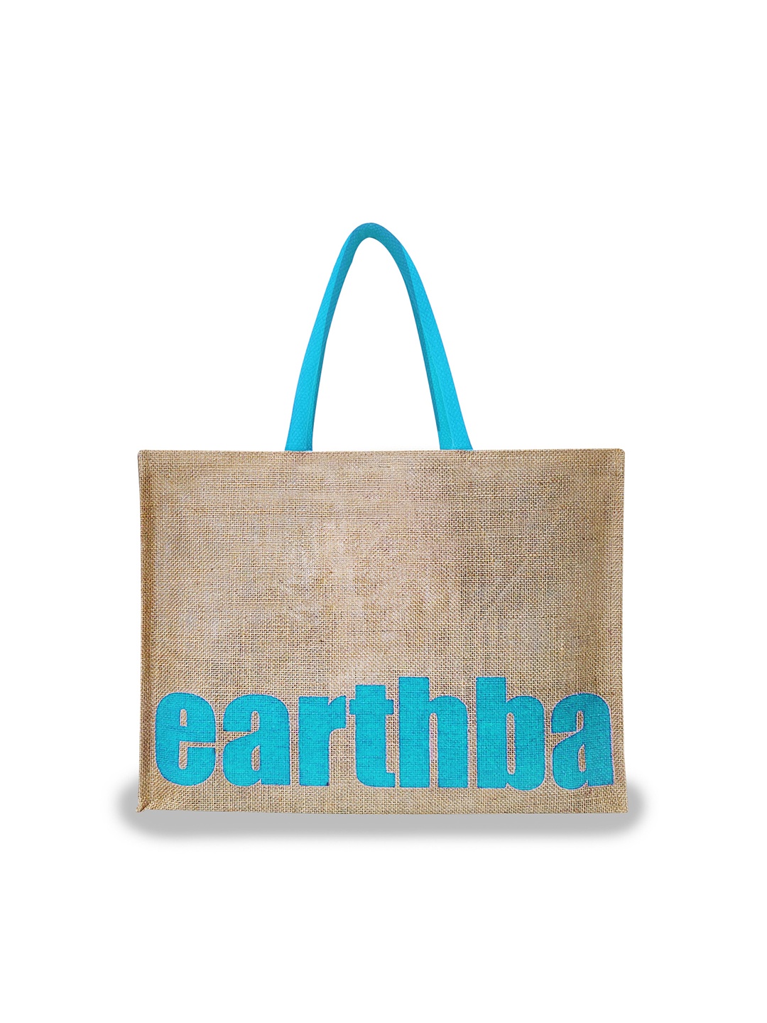 

earthbags Beige Jute Printed Swagger Tote Bag