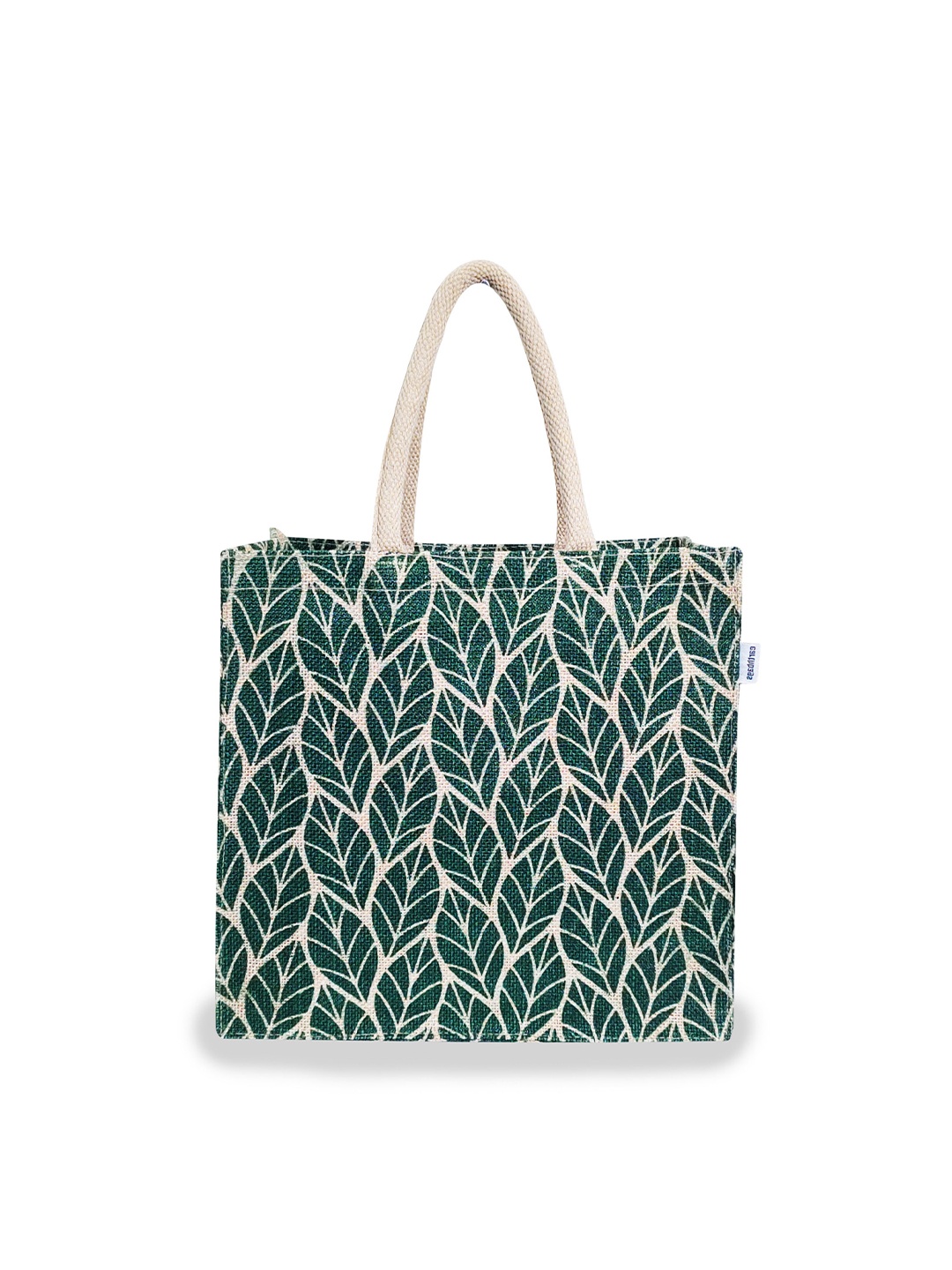 

earthbags Beige Printed Oversized Shopper Tote Bag