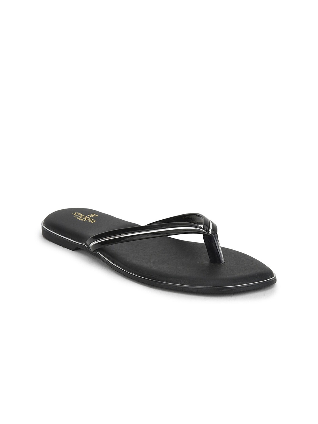 

Liberty Women Black & White Thong Flip-Flops