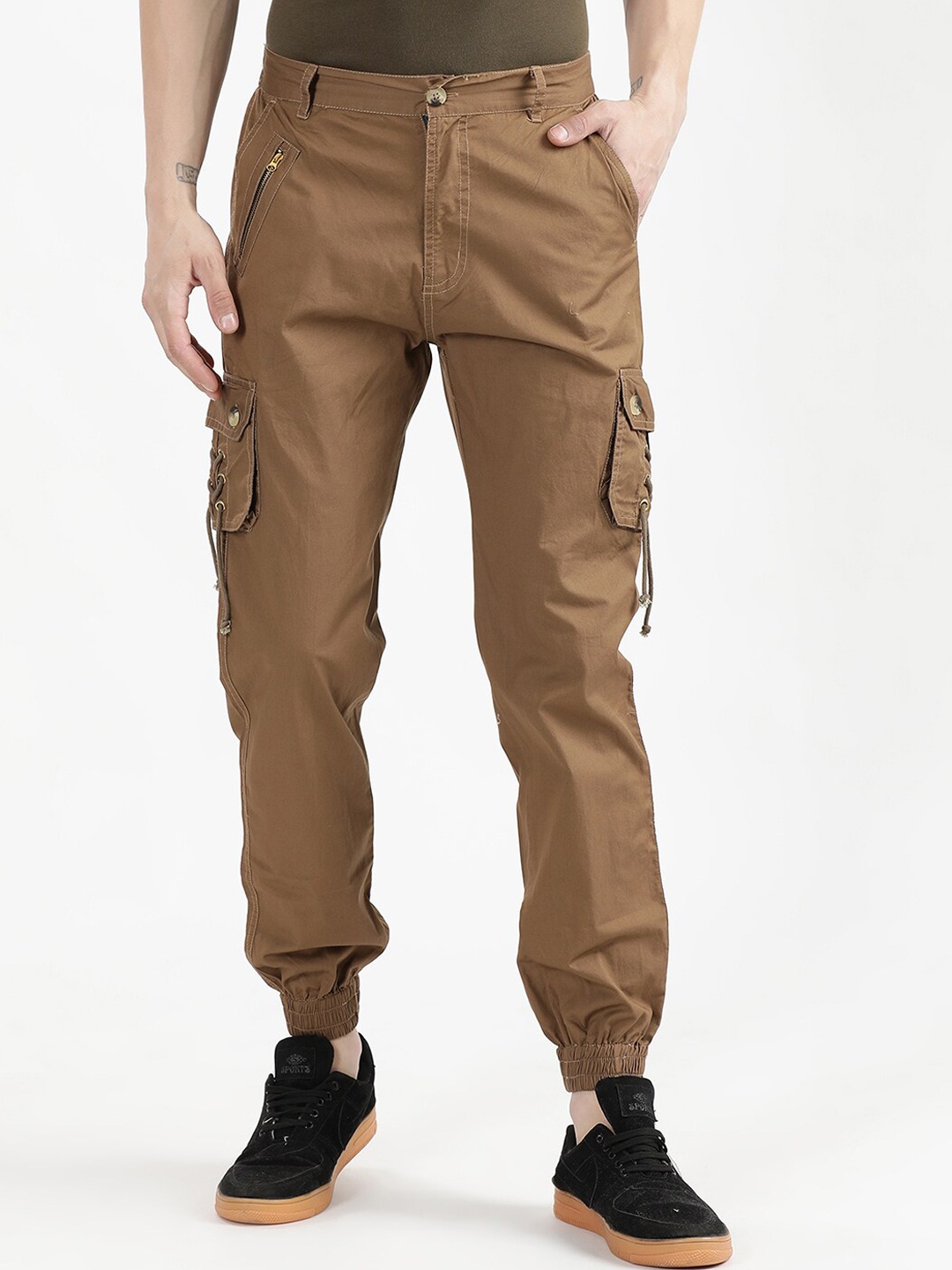 

V2 Value & Variety Men Brown Cargos Trouser