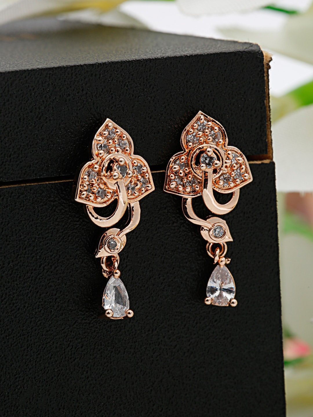 

Shining Diva Fashion Gold-Plated Contemporary Drop Earrings