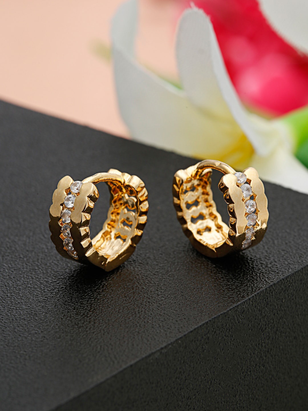 

Shining Diva Fashion Gold-Plated Contemporary Studs Earrings