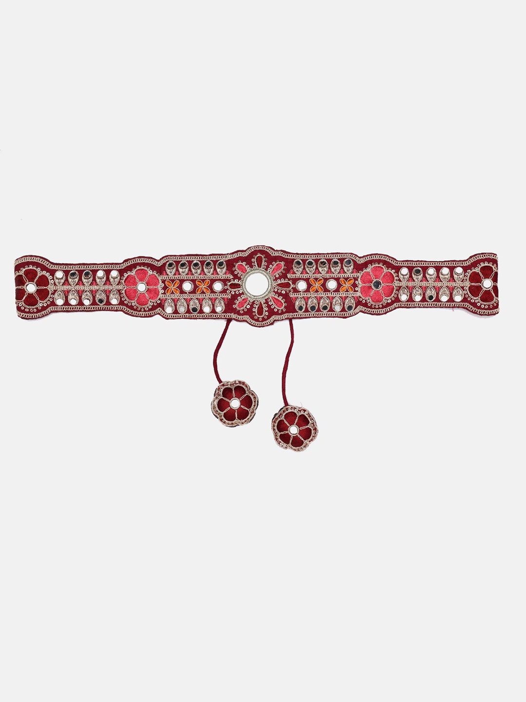 

panchhi Women Maroon Embellished Belt